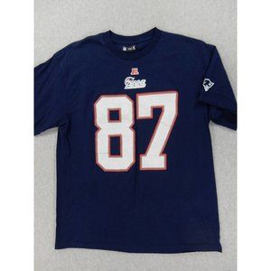 New England Patriots Replica Football Jersey Shirt (#87 Gronkowski)‎ Men's Large